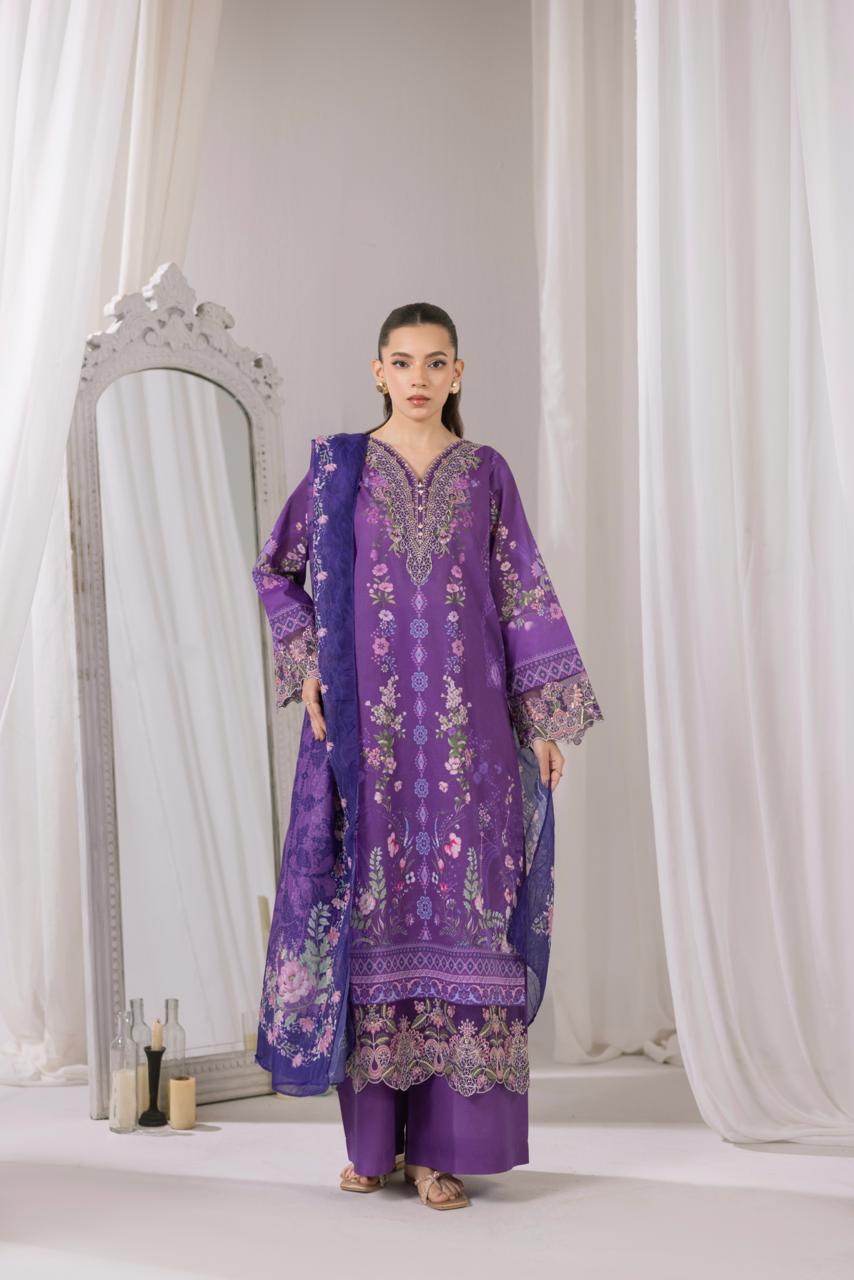 Zainab – Royal Violet Elegance