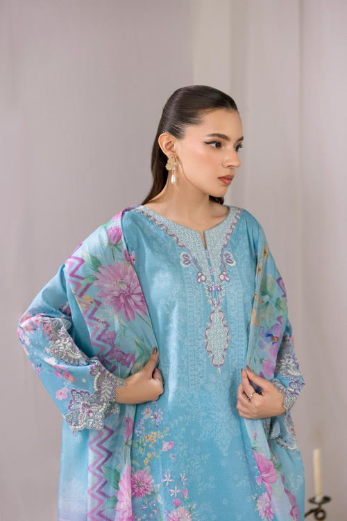 Hania – Aqua Blossom Elegance