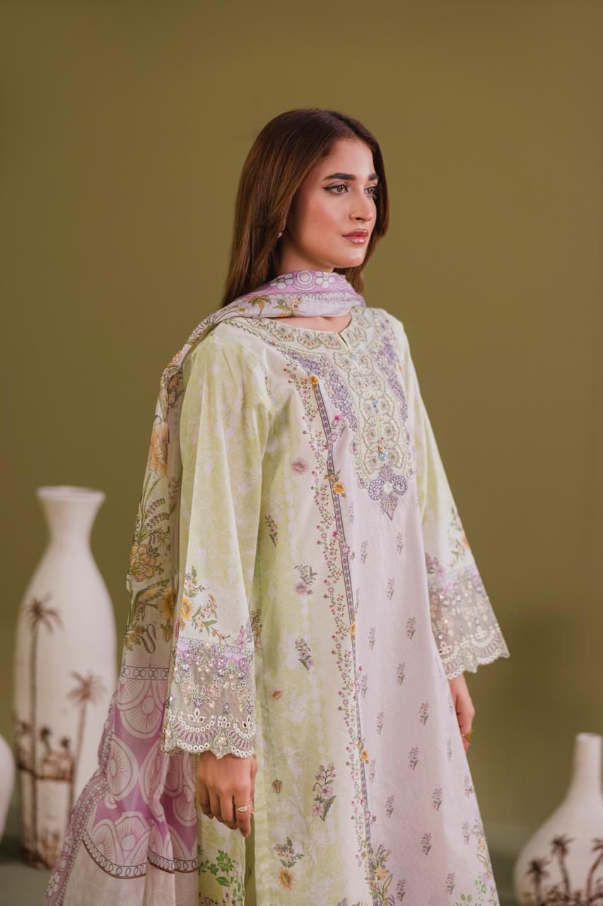 Alina – Lemon Lilac Elegance