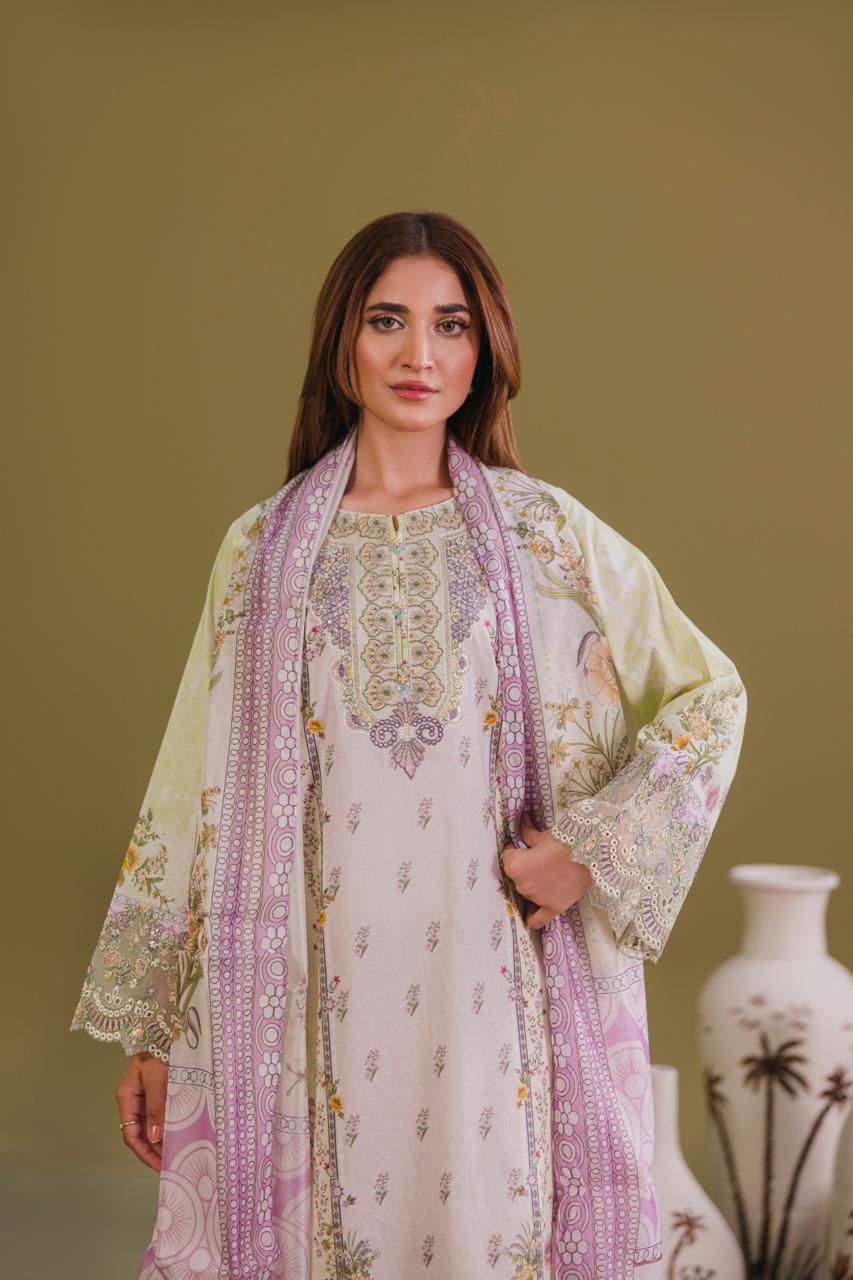 Alina – Lemon Lilac Elegance
