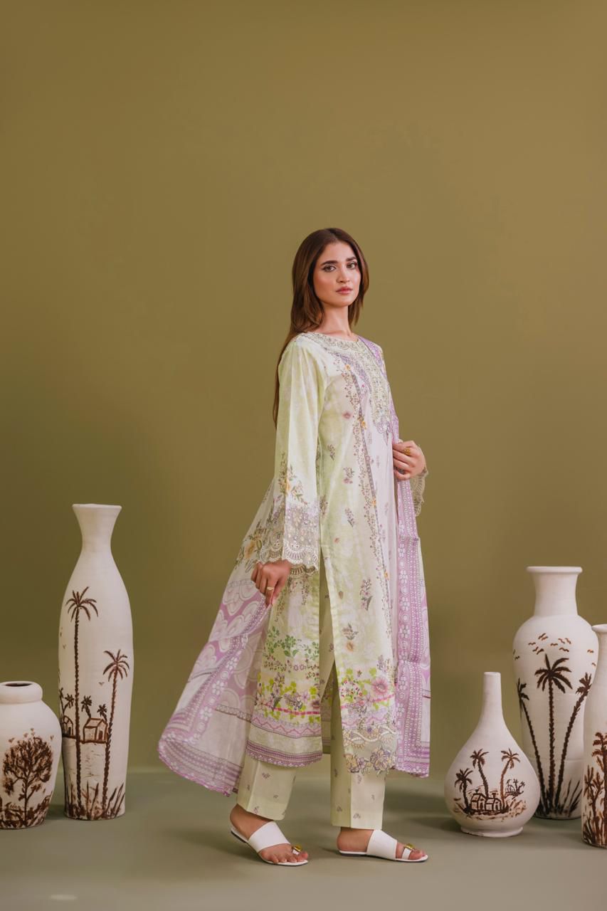 Alina – Lemon Lilac Elegance
