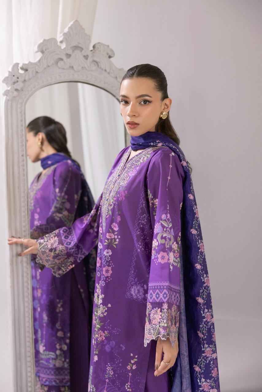 Zainab – Royal Violet Elegance