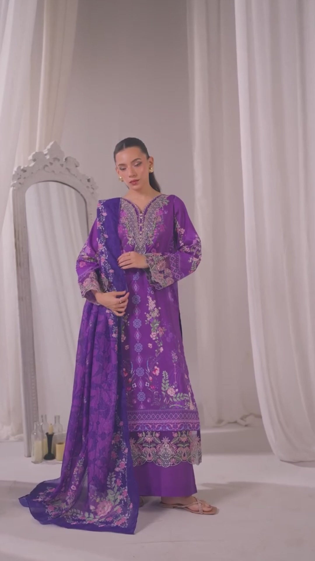 Zainab – Royal Violet Elegance
